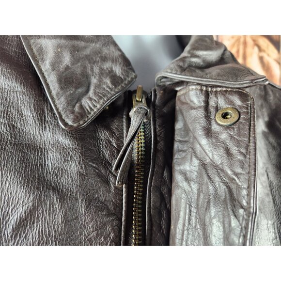 Harley Davidson Group TYPE A-2 Medium American Born Rare Leather Flight Jacket - Picture 9 of 13